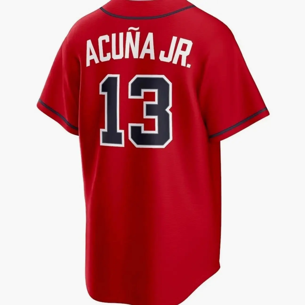 Unisex Men's Baseball Inspired Atlanta USA Acuña Jr. 13 Jersey - Red