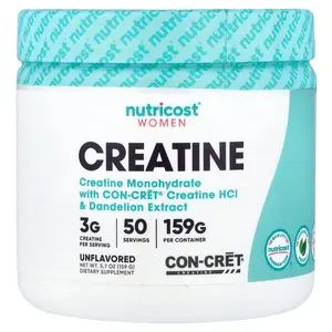 Nutricost Women, Creatine, Unflavored, 5.7 oz (159 g) Nutricost Women, Creatine, Unflavored, 5.7 oz (159 g)