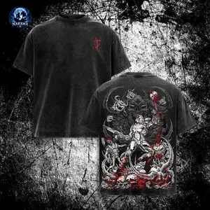 Doom the Dark Ages Eternal v2 doom slayer Game RPG action fps GOTY Washed Tshirt 2 Sided Cotton unisex graphic tees game merch Menswear Clothes Soft Top Apparel