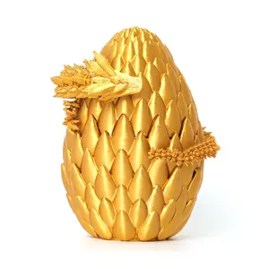 12” Giant 3D Printed Dragon Egg – Crystal Dragon Inside (Multiple Colors)