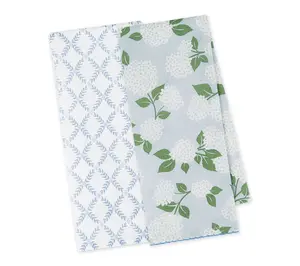 Design Imports Hydrangea Garden Kitchen Towel Set of 2
