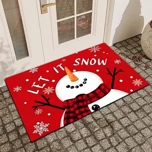 1 Pc Christmas Deer Diatomaceous Earth Anti Slip And Absorbent Entrance Door Mat Indoor And Outdoor Door Mat Kitchen Dining Room Bathroom Bedroom Decoration Holiday Home Decoration Home Decor Rugs