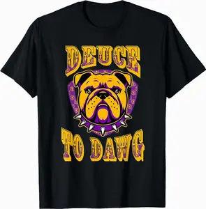AMAZIGREEK Omega Psi Phi Fraternity Paraphernalia, Deuce To Dawg T-Shirt