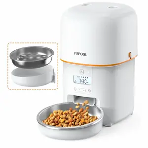 Yuposl 2L Automatic Cat Feeder, Timed Battery-Powered Pet Food Dispenser