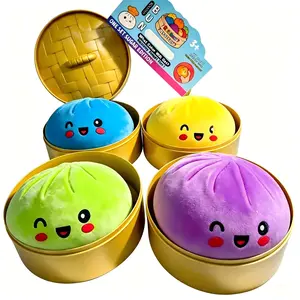 Giant 15cm Squishy Bun Toy, Super Soft Slow-Rising Dumpling Stress Ball, Cute Kawaii Steamed Bun Sensory Fidget Toy for Kids Adults, Stress Relief Gift, Easter Basket Stuffers