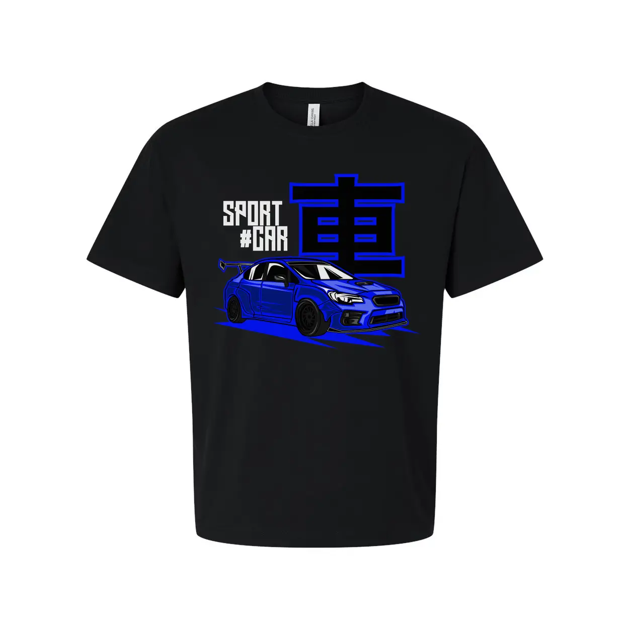 Blue Subaru WRX STI Sports Car Graphic T Shirt For Men Women Unisex Short Sleeve