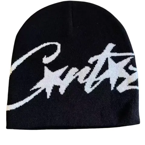 Unisex Star Letter Jacquard Knit Beanie Hat, Fashionable Y2K Style, Suitable for Daily Wear, Outdoor Sports, Street Parties, Jacquard Pattern, Knitted Cap, Beanies Hats