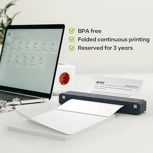 iDPRT 200 Sheets US Letter Thermal Paper 8.5 x 11 Inches Portable for iDPRT/HPRT/PRT Printers Compatible with Various Portable Thermal Printers Environmentally Friendly Home Office Travel