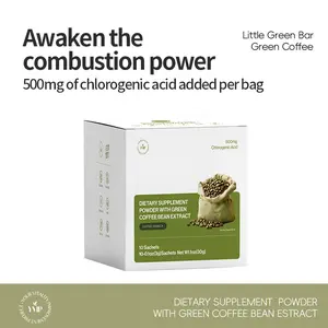 YVIP Green Coffee Bean Extract Powder 3g - 500mg Chlorogenic Acid Antioxidant-Rich Low Caffeine Clean & Pure with Polydextrose Supports Digestion Metabolism & Blood Sugar 10 Count - Healthcare