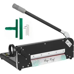 【Summervibes】VEVOR Paper Cutter 12Inch A4 Commercial Heavy Duty Paper Cutter 300 Sheets 45HRC Hardness Stack Cutter Metal Base Desktop Stack Cutter for Home Office (A4)