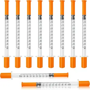 0.5ml 31G 5/16" syring, Seringe insulin, Individually Packed, Smooth & Comfortable, Pack of 100