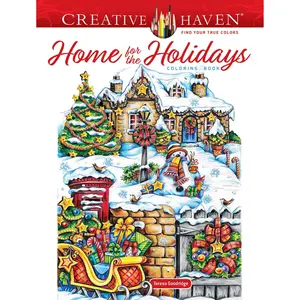 Home for the Holidays Christmas Coloring Book – Adult Holiday Coloring Pages for Relaxation & Stress Relief Paperback