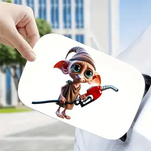 Durable Waterproof Car Decal, Cartoon Design Fuel Tank & Bumper Sticker, Easy Peel Off, Suitable for Cars, Trucks, Motorcycles, Walls, Windows, Laptops