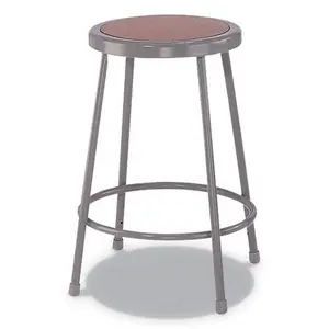 Alera  24 in. Industrial Stool - Brown & Gray Seat