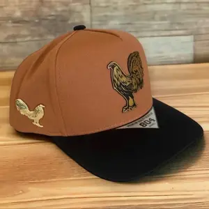 Unisex Rooster Snapback Cap for Men and Women - Mexico Style Black Hat