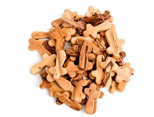 Olive Wood Cross - Decorative Wooden Pieces for Home Decor and Religious Ornaments