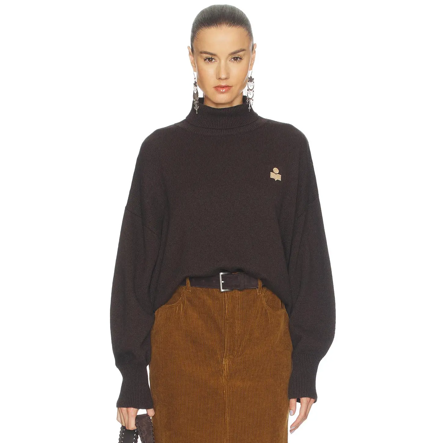 Isabel Marant Etoile Nasha Sweater in Chocolate & Butter