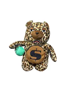SPRAYGROUND: LEOPARD MONEY BEAR TEDDY BACKPACK