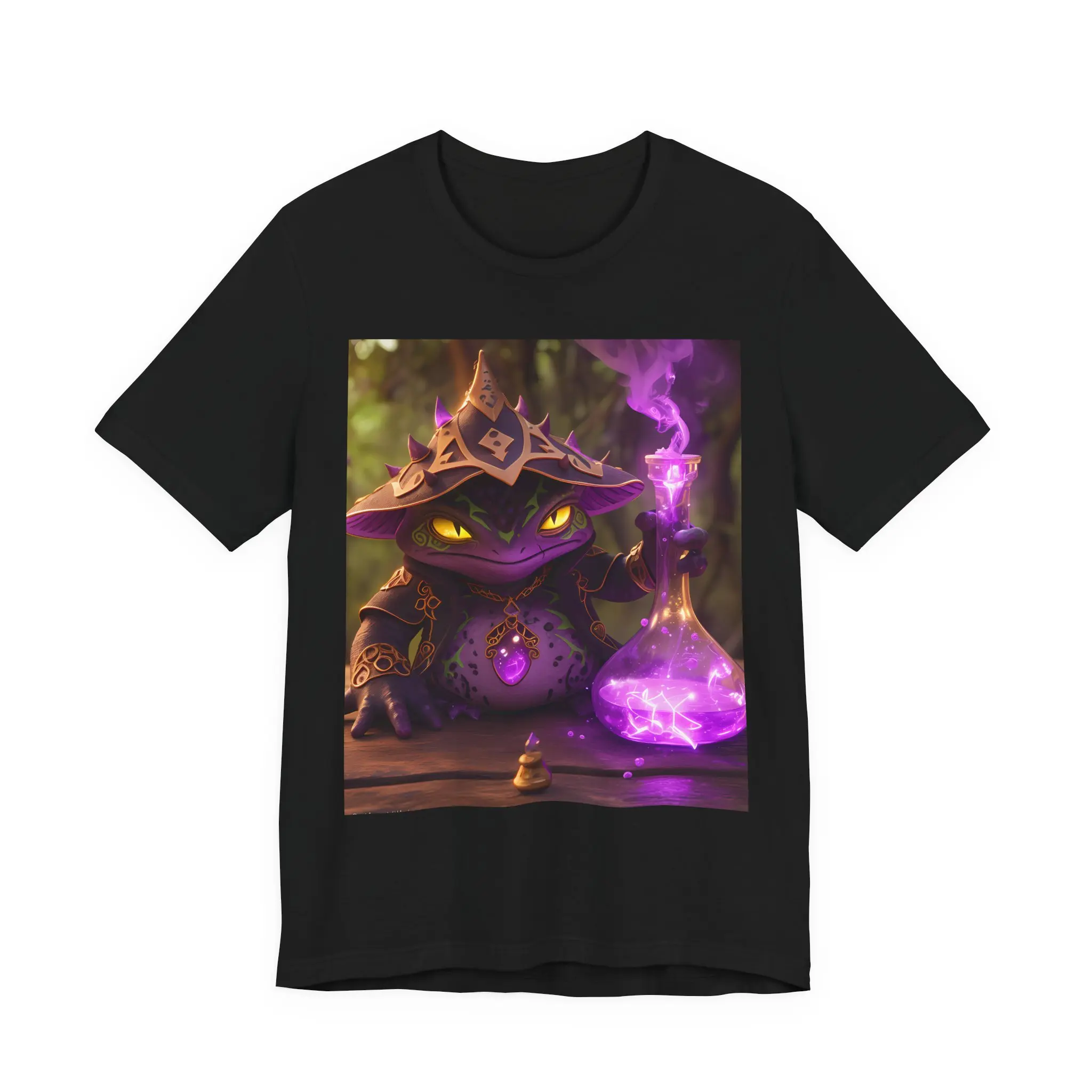 Wizard Frog T-Shirt | Funny Dark Academia Spell-Spore Tee
