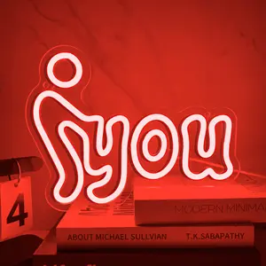 Funny "you" Neon Signs for Wall Decor Neon Lights for Bedroom Led Signs Suitable for Man Cave Bar Pub Restaurant Christmas Birthday Party Gift Led Art Wall Decorative Crs Light Bar Sign, 5V Usb Power