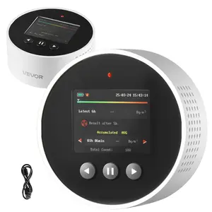 VEVOR Radon Air Quality Meter Detector for Home 3.3Bq/m to 37kBq/m Battery Powered