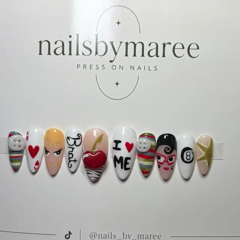 NailsbyMaree Press On Nails - Assorted Designs & Colors - Perfect for Quick & Easy Manicure - High-Quality Press-On Nails