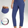 baleaf Business Casual Pants for Women Summer 26"/27" Ankle Pants Breathable Lightweight Stretch Work School Cummute Casual Dailywear Golf Cropped Pants Soft UPF50+ with Zipper Pockets