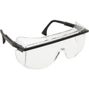 UVEX Clear Lenses, Safety Glasses Black Frame S2500