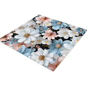 6/20 pieces enhanced viscosity thickened matte instant peel-and-stick PVC floor stickers, waterproof and moisture-proof floral tile decals, backsplash stickers for home decoration - ideal for DIY decoration of kitchens, bathrooms and laundry rooms