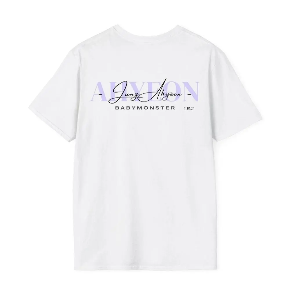 Ahyeon Idol Signature Streetwear T-Shirt Kpop Graphic Tee Unisex