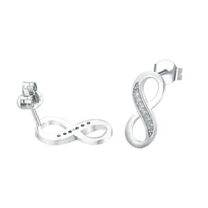 DW Infinity Earring for Women, 925 Sterling Silver Love Earring Fine Jewelry