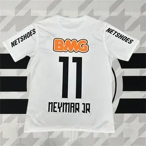 2012 2013 Home White Retro No.11 Neymar Short Sleeve Soccer Jersey