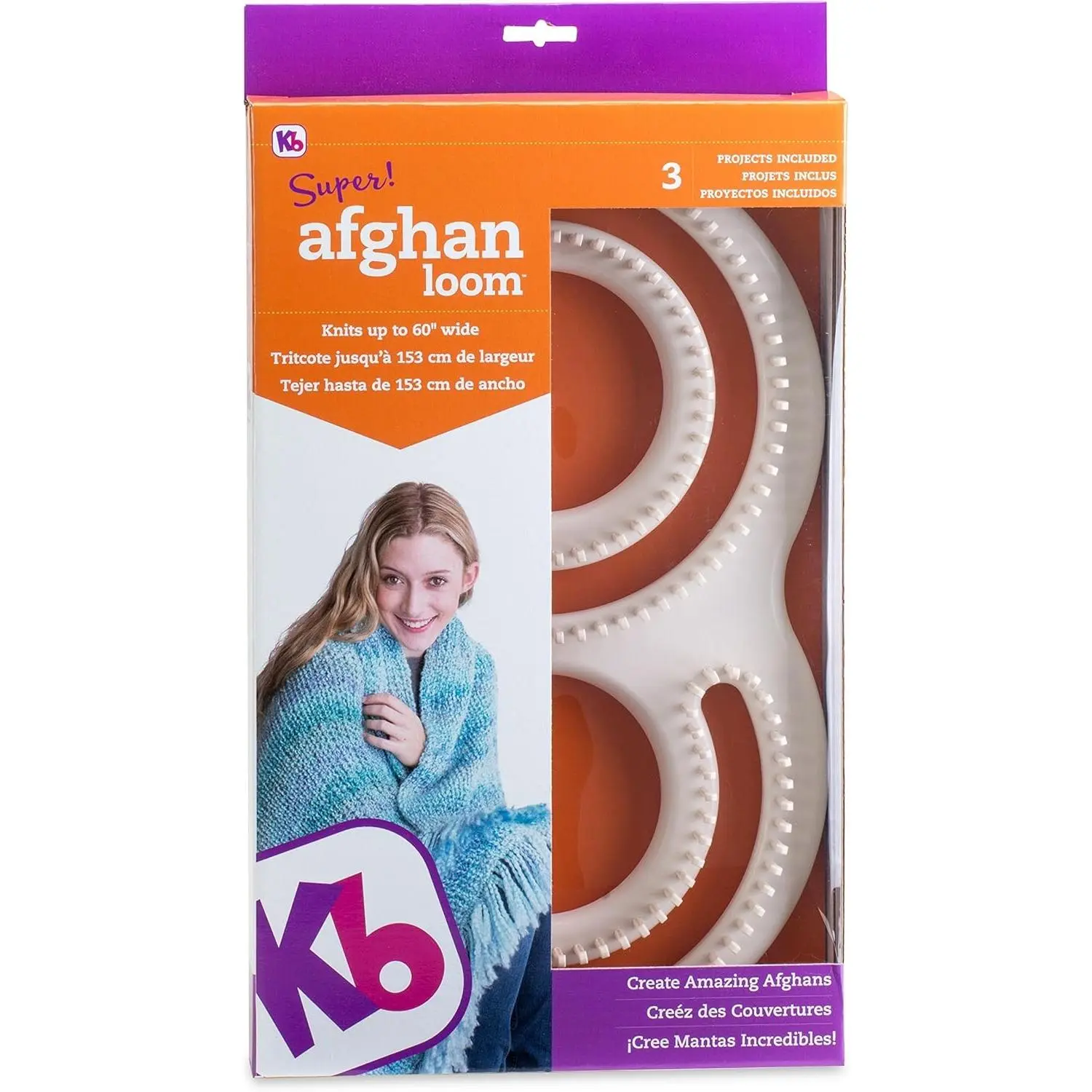 Authentic Knitting Board Afghan Knitting Loom for Blankets, Loom Knitting Blankets, S Shaped Loom Gift