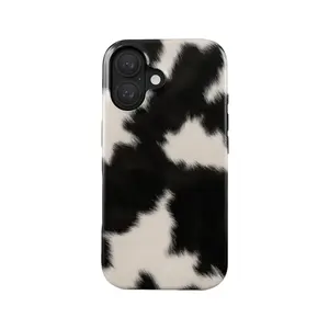 Black White Cow Print Phone Case | Trendy Animal Pattern | iPhone 11-17
