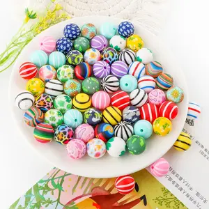 Silicone Beads, 20pcs/set DIY Beads for Bracelet Necklace Earrings, DIY Beading Supplies for Jewelry Making, DIY Accessories for Bangle Charms