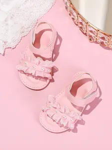Girls' Pearl Sandals, Suitable for 8-13 Years, Tpu Soft Sole Anti-Slip, School, Travel, Party, Summer Princess Style Shoes