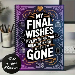 Final Wishes Planning Book, Posthumous Arrangements Checklist, Will Information Organizer Manual, Essential Estate Planning Tool