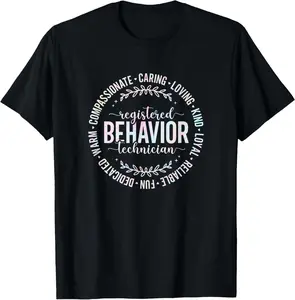 100% cotton Unisex Registered Behavior Technician RBT ABA Therapist Tie Dye T-Shirt