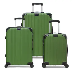 Airline Approved 3-Piece Hardside Luggage Sets, 20/24/28 in Suitcases with TSA Lock, Corner Guards, Lightweight Spinner Wheels for Family Travel