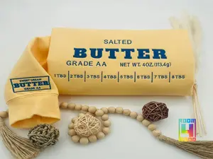 Salted Butter Embroidery Sweatshirt, Stick Of Butter Sweater, Funny Baker Gift, Baking Shirt, Foodie Chef Shirt, Butter Lover Gift, Sleeve