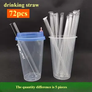 19cm individually packaged straw, suitable for milkshakes, juices, milk drinks - perfect for brewing tea and various beverages, beverage accessories | Small mouth straw | Durable straw, Reusable Straw, Plastic Straws, Drinking Straw