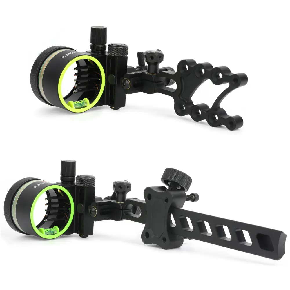 M2 5-Point Adjustable Archery Sight, Long & Short Models Available, 4-Way Adjustment, Easy Installation, Suitable for Beginners, Outdoor Archery Accessory