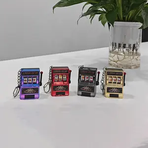 Funny Lucky Mini Fruit Slot Machine Keychain with Spinning Reel – A Creative Festival, Birthday, and Christmas Gift,Suitable For Children And Adults
