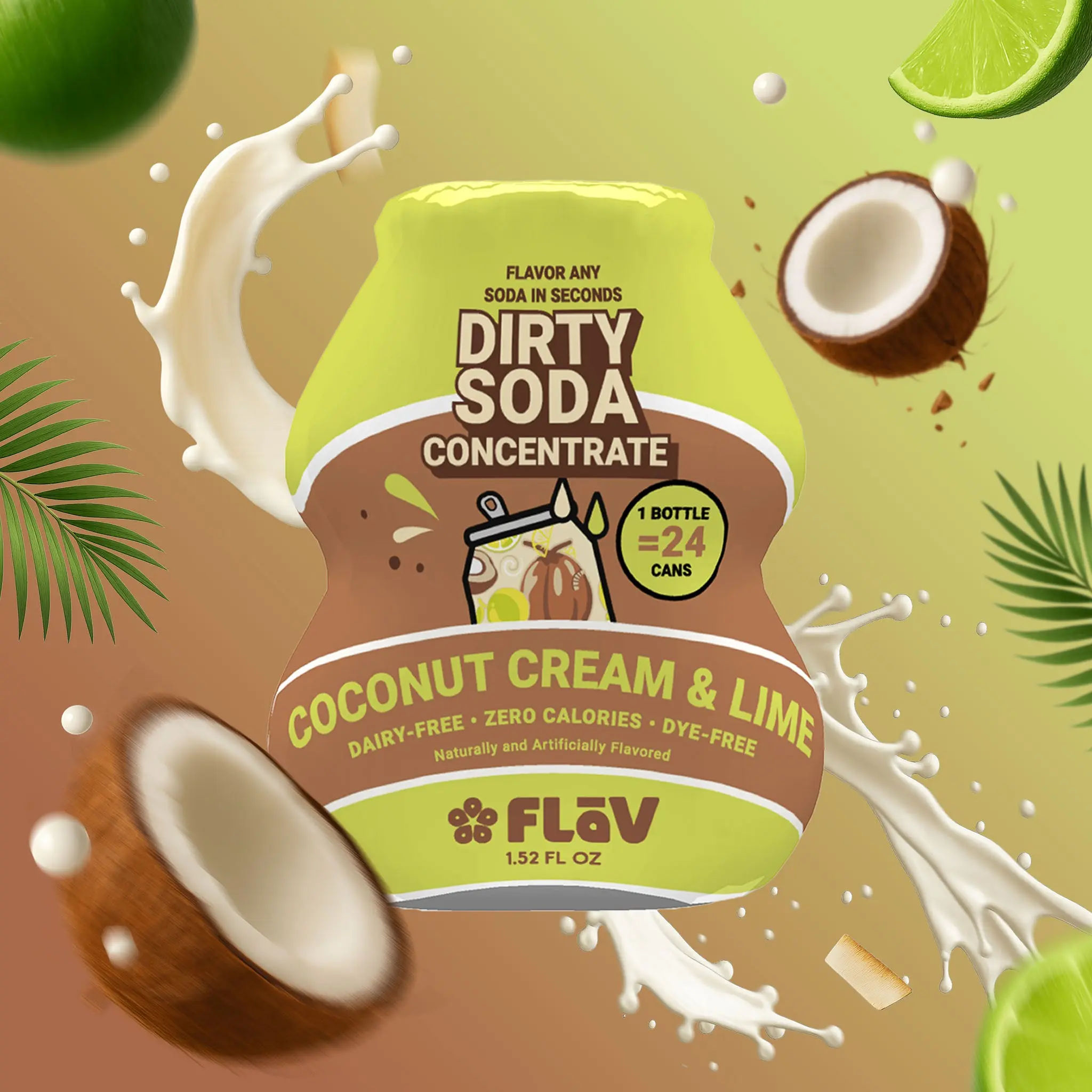 Coconut Cream & Lime Dirty Soda Mix-In