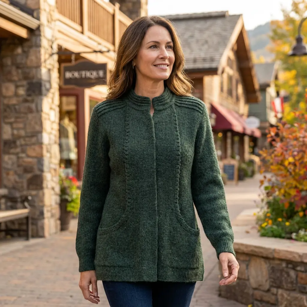 J-Pocket Alpaca Sweater