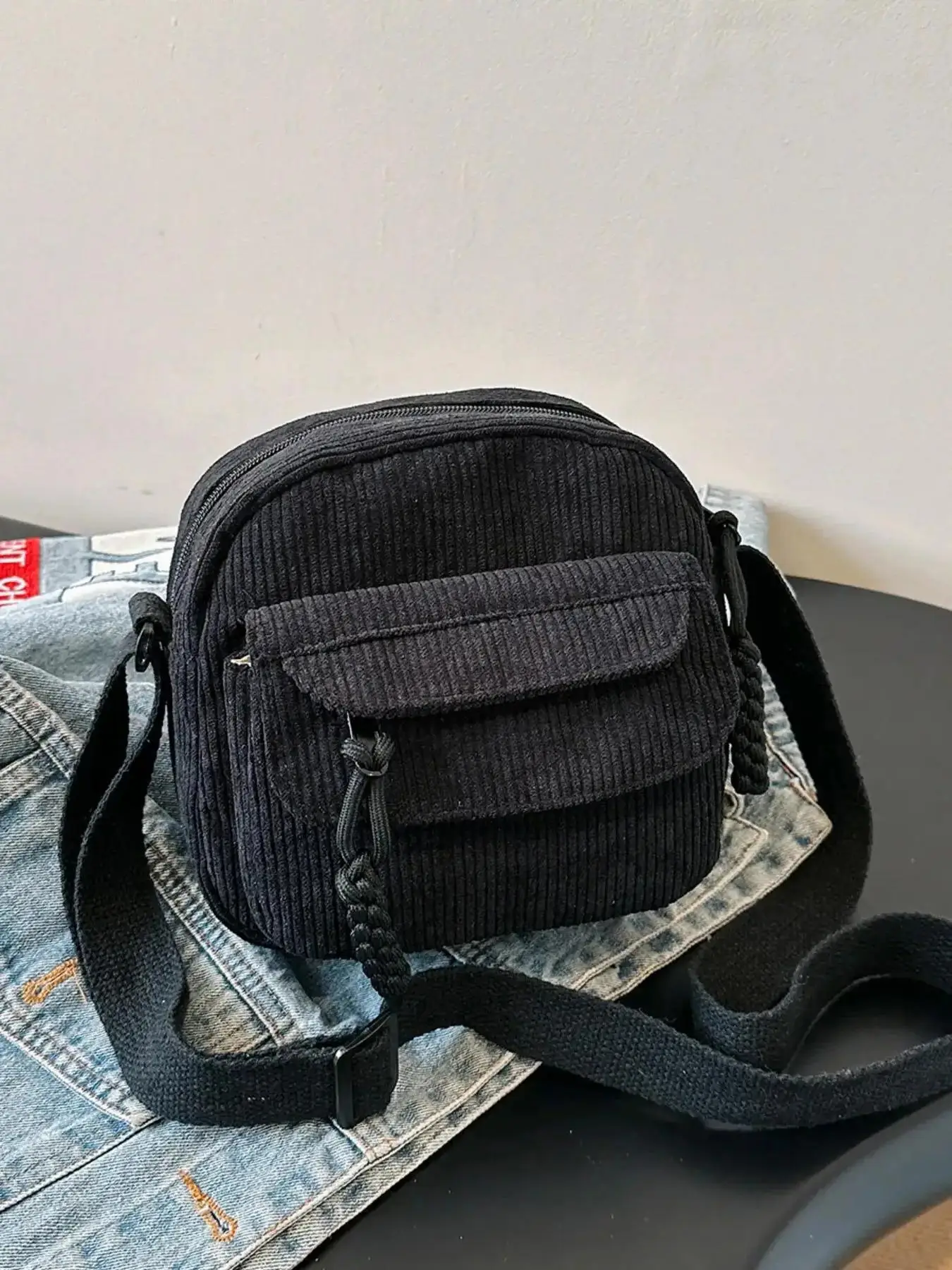 Women's Casual Plain Zipper Crossbody Bag, Fashionable Phone Wallet Bag for Daily Used, Casual Trendy Versatile & High-quality Daily Commuting Shoppin