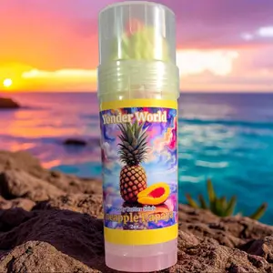 Yonder World Whipped Body Butter Stick - Pineapple Papaya Scented 2oz Travel-Friendly Moisturizer