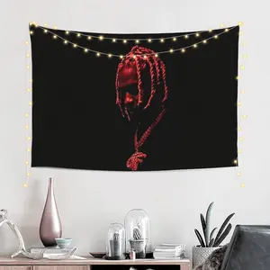 Wall Art Poster Tapestry Lil Durk Wall Art Poster Flag 3X5 FT For Room Bedroom College Dorm Man Cave Decor Funny Banner Gifts with Brass Gromments Decoration Photo Print Ornaments Artistic