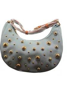 DENUM STUD Crossbody Bag - Compact Design, Ideal for Everyday Use, Versatile Accessory for Students and Professionals