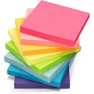 Sticky Notes 3 x 3 Inches, 8 Pack, Colored Self-Stick Pads, 80 Sheets/Pad, for Office, School, Home